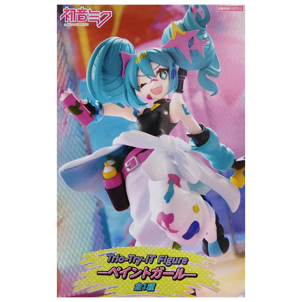 FuRyu Vocaloid Trio-Try-iT Hatsune Miku (Paint Girl) Figure